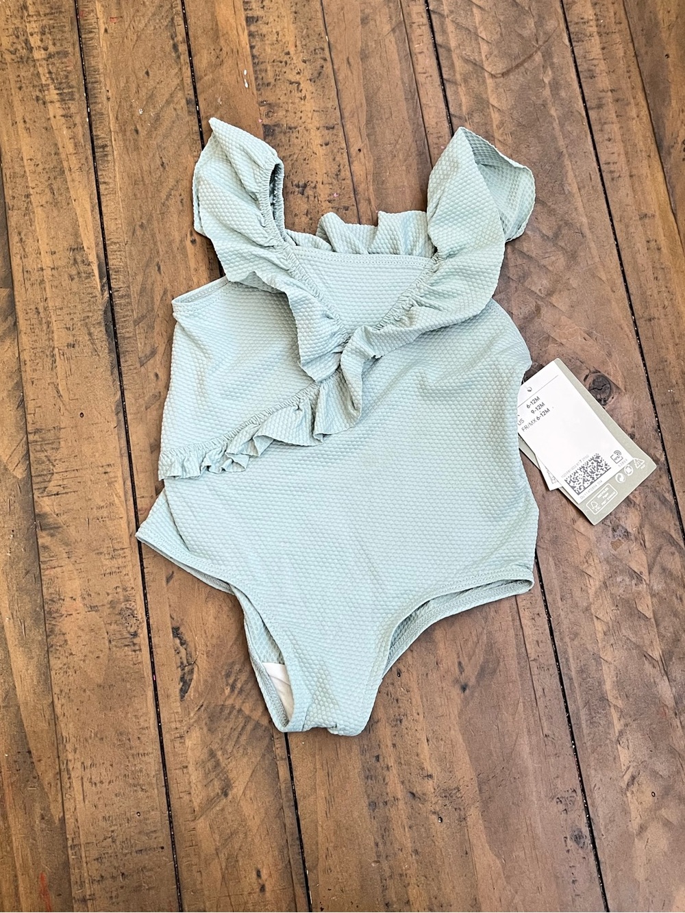 H&M Ruffle One-Piece Swim Suit